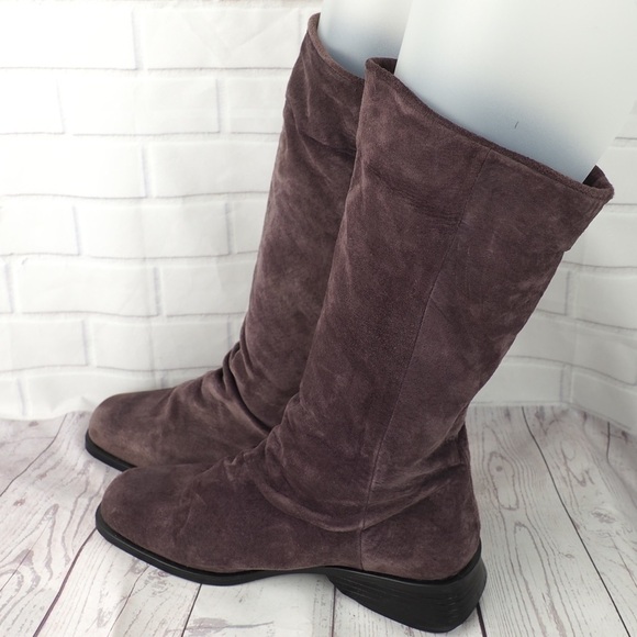 Markron Simon sz 8 purple suede tall boots - Picture 5 of 15